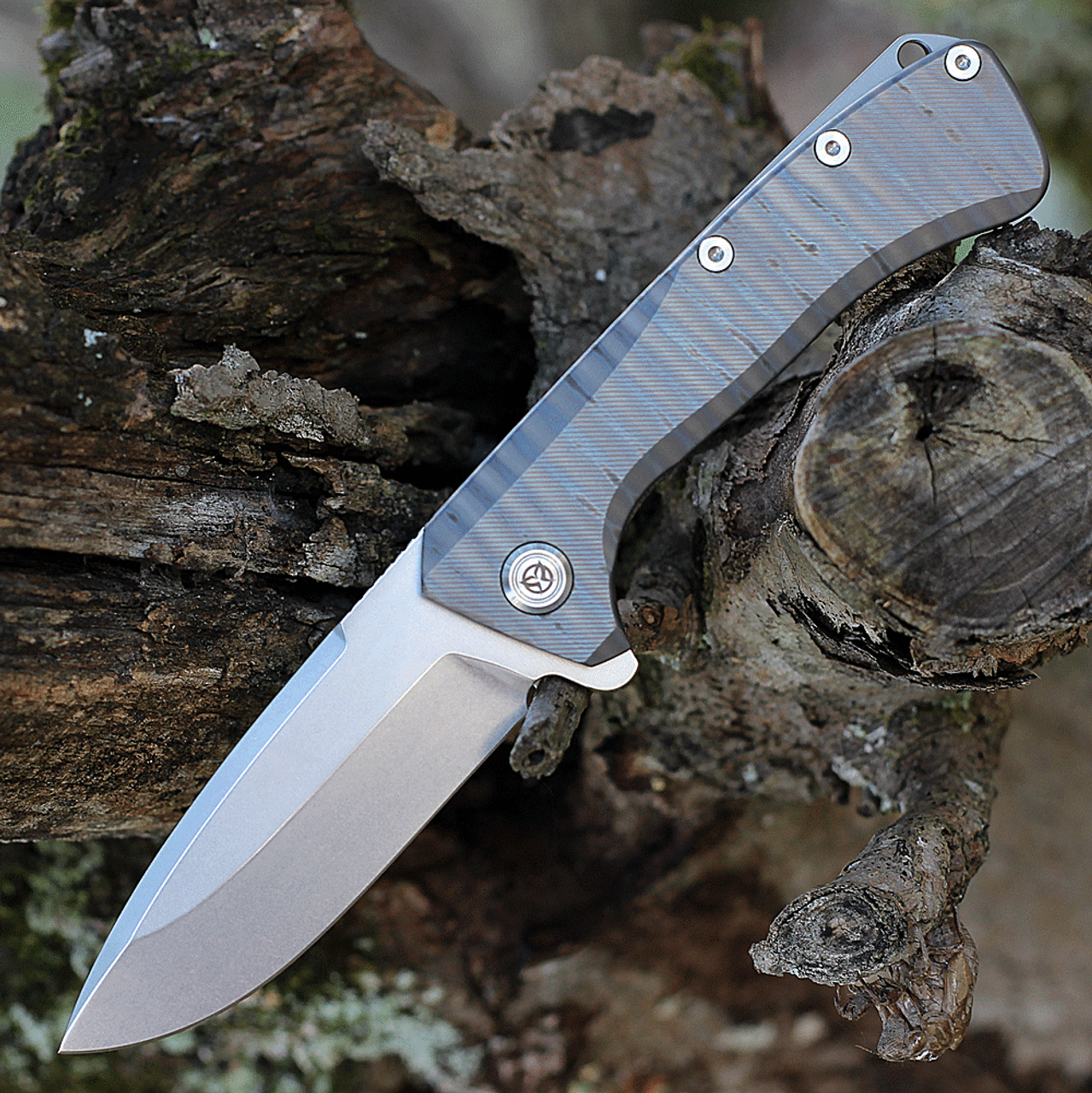 PMP Knives Revenge II - Flame Titanium (3.74" M390 Satin) PMP012