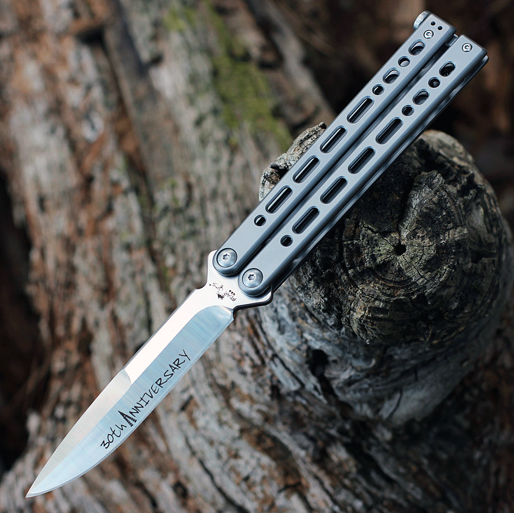 Bear Ops 30th Anniversary Bear Song VIII - Grey (4.5" S35VN Drop Point) ANNB-820