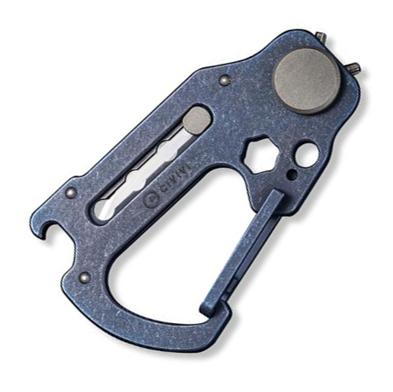 CIVIVI Polymorph Multi-Tool (C20045-3)- 2.80" Blue Titamium Carabiner