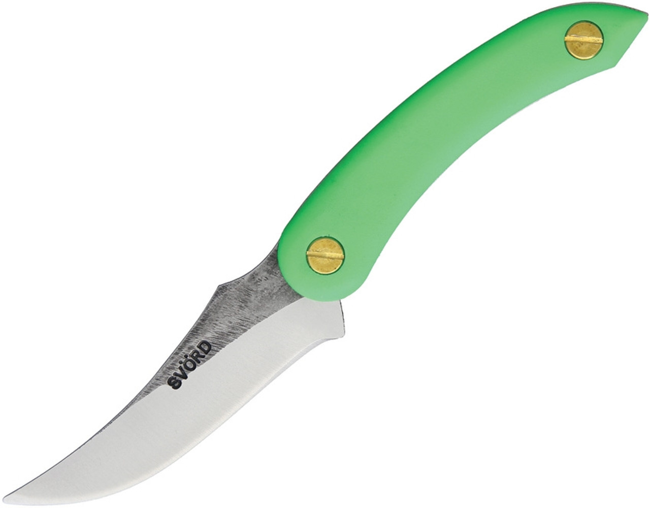Svord Amerikiwi Fixed Blade Green (3.5" 15N20 Satin) - AMKIG