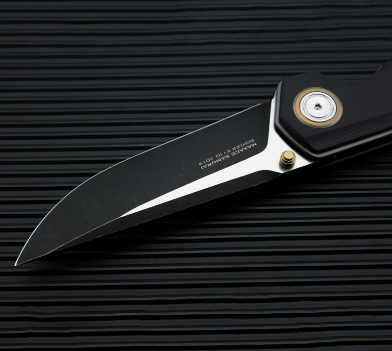 Maxace Samurai Folding Knife | Black G-10 MSM05 | Knifeworks
