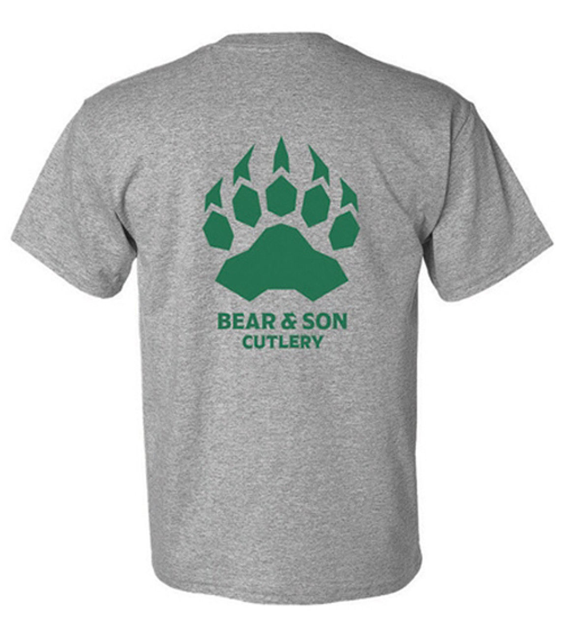 Bear & Son Triple X T-Shirt - "Just Flip It" Large Gray Cotton & Polyester