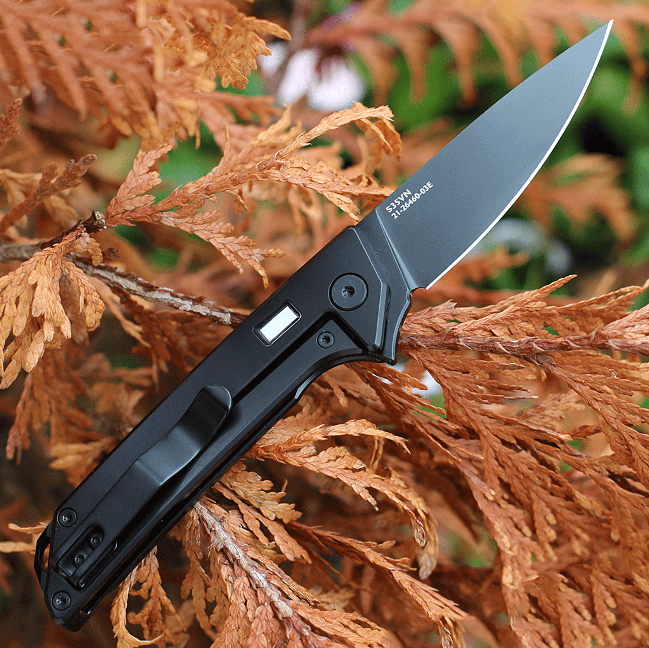 Glow Rhino Reactor -Blk PVD Ti w/ Tritium (2.7" S35VN Blk PVD) 101-TIPVD