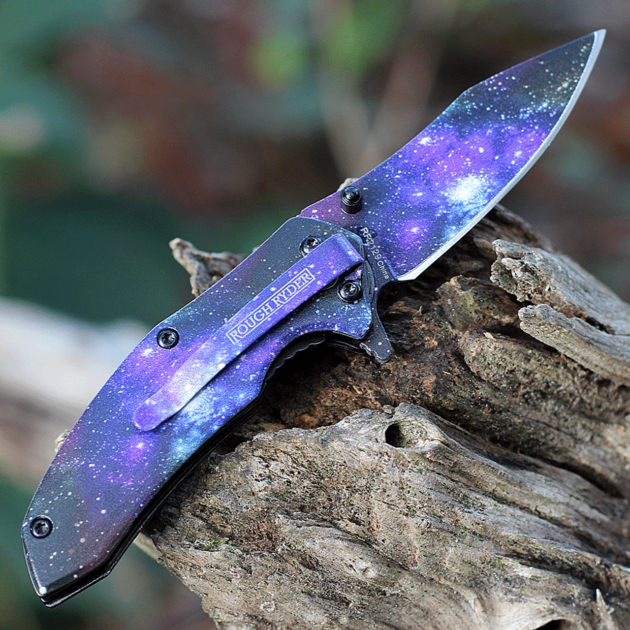 Rough Ryder Galaxy Space - Space Artwork (2.25" Black SS) RR2129