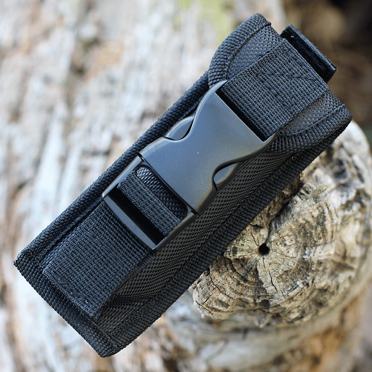 Templar Knife Premium Lightweight Series - Large OTF Automatic (LA-FL-12-1) - 3.55" Powder D2 Black SW Dagger, Aluminum Fallen Skull Handle