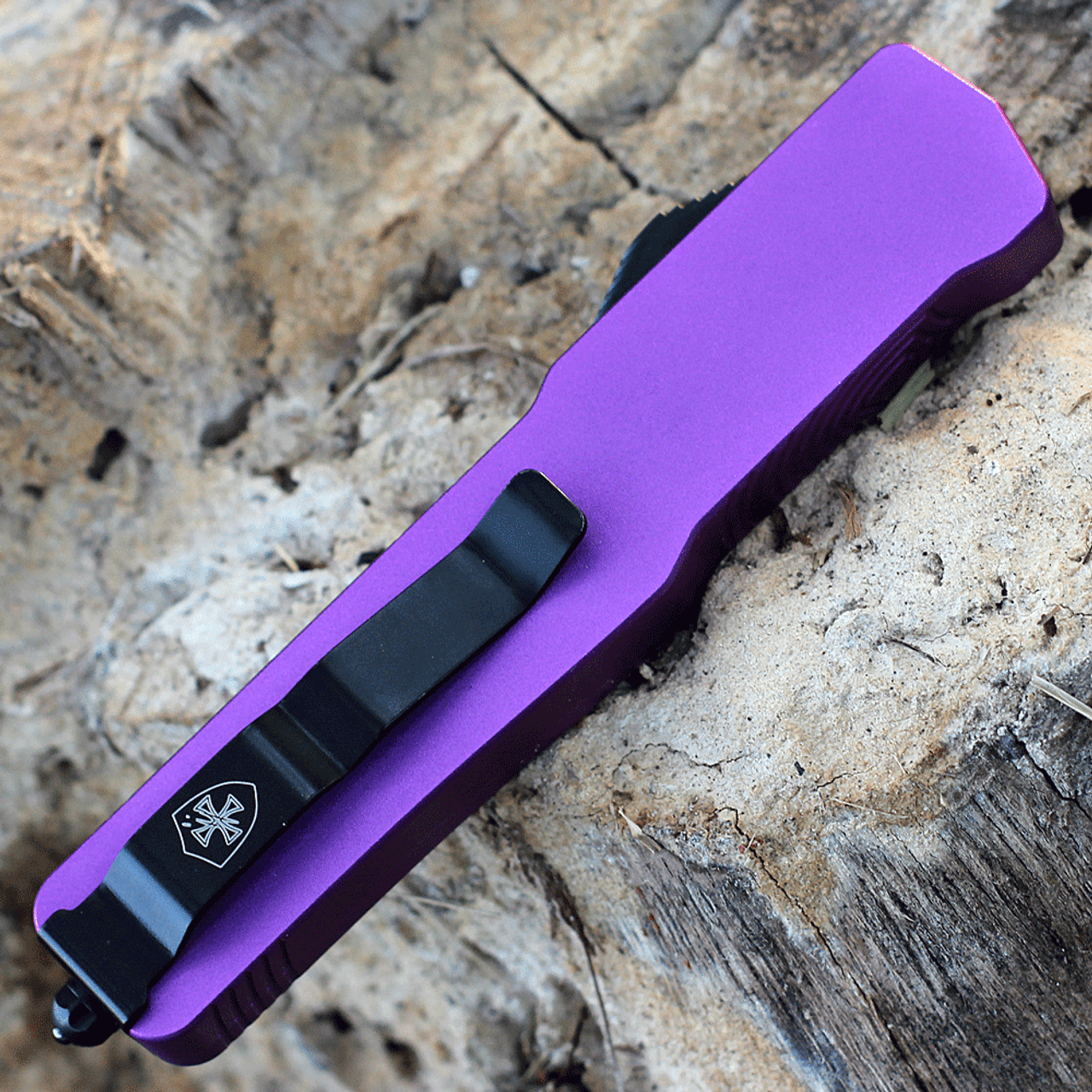 Templar Premium Lightweight Slim OTF -Alum. Purple (3.25" D2 Blk Dagger) MA-AP-12-1
