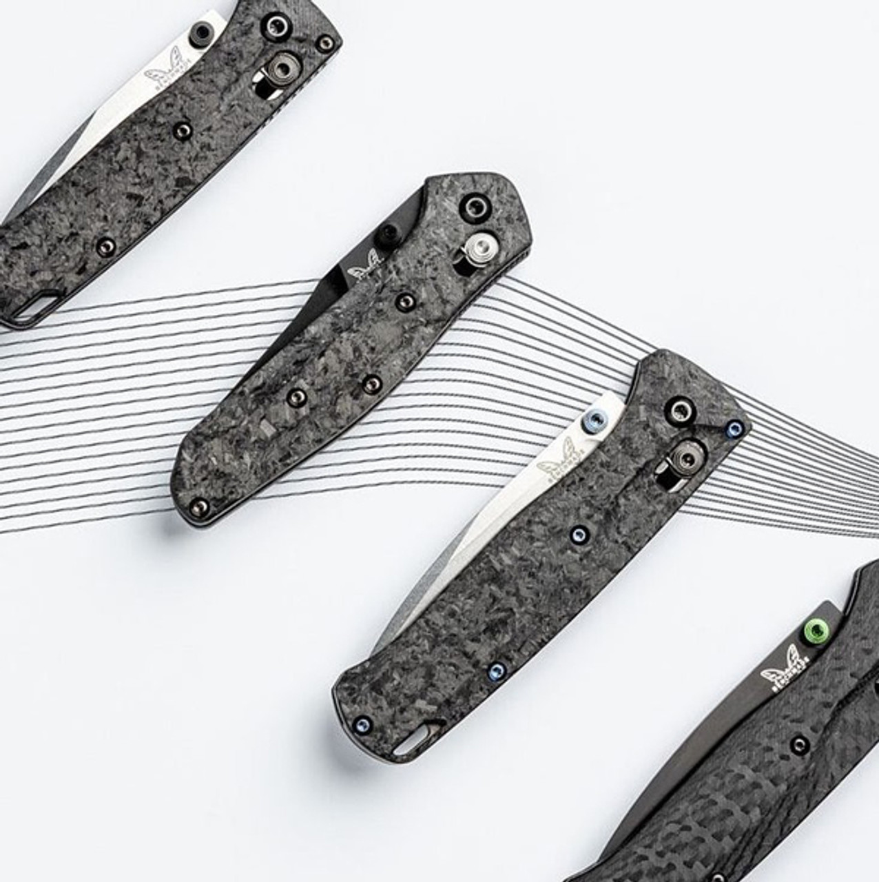 Flytanium Shredded CF Scales - for Benchmade MINI Osborne 945