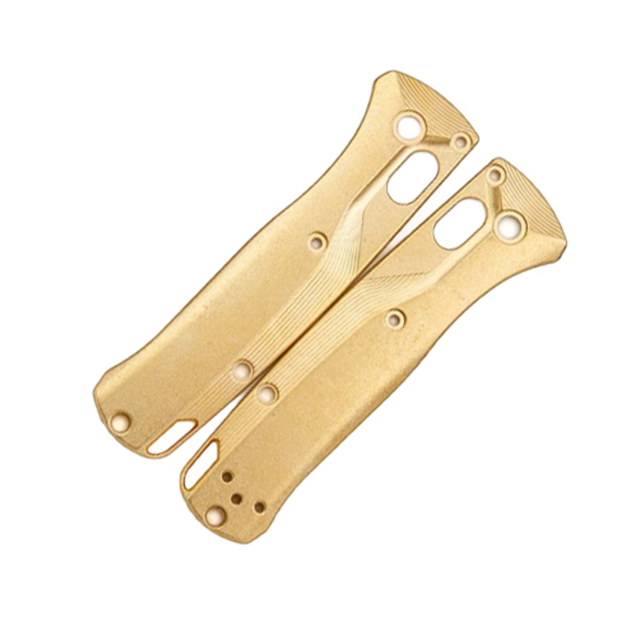 Flytanium Crossfade Brass Scales - for Benchmade MINI Bugout