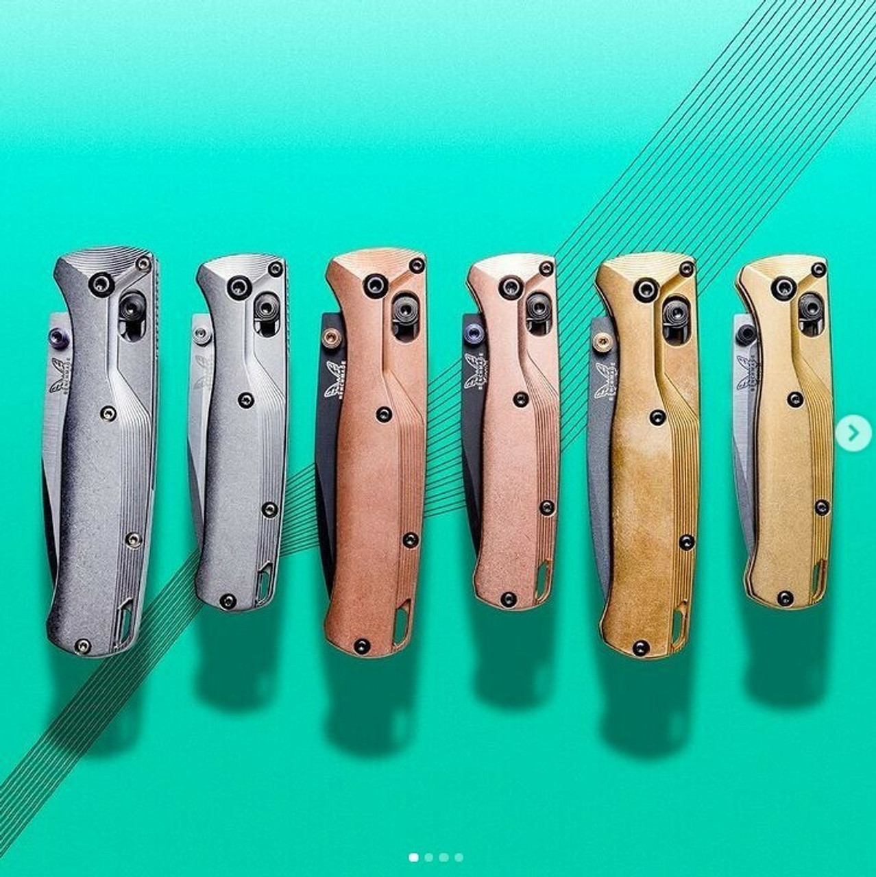 Flytanium Crossfade Copper Scales - for Benchmade MINI Bugout