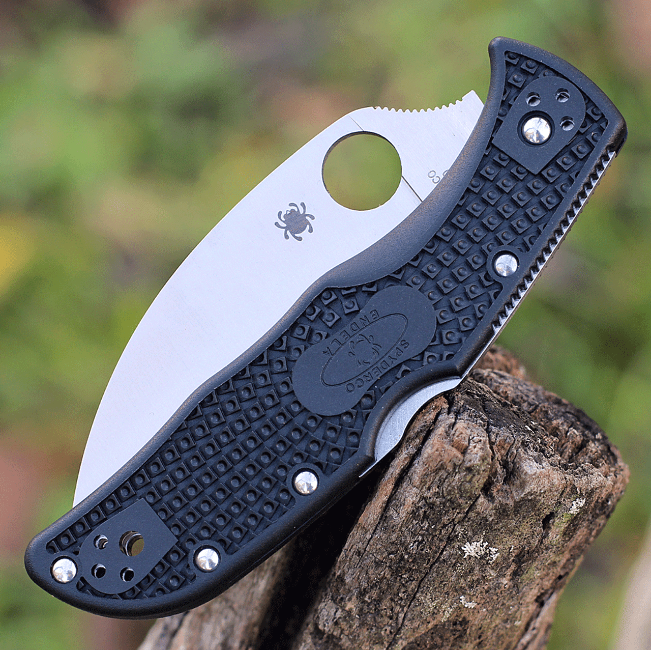 Spyderco Endela Wharncliffe - Blk FRN (3.4" VG-10 Serr.) C243FSWCBK