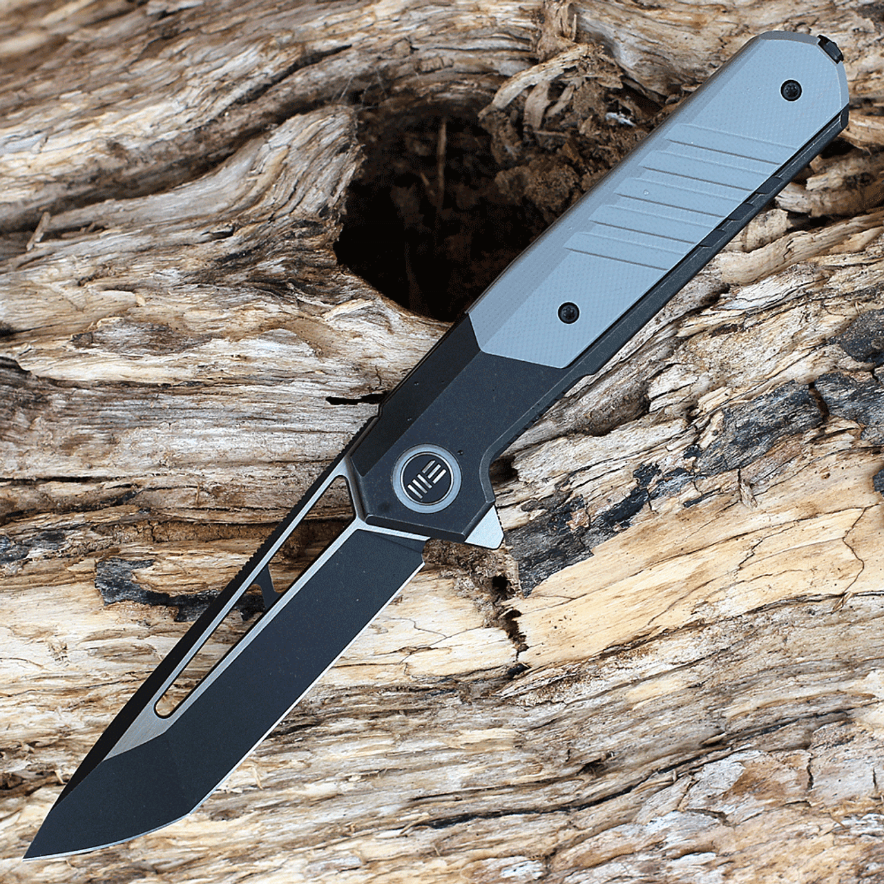 WE Knife Arsenal - Blk Ti /Gray G10 (3.5" CPM 20CV Two Tone) WE20073-4