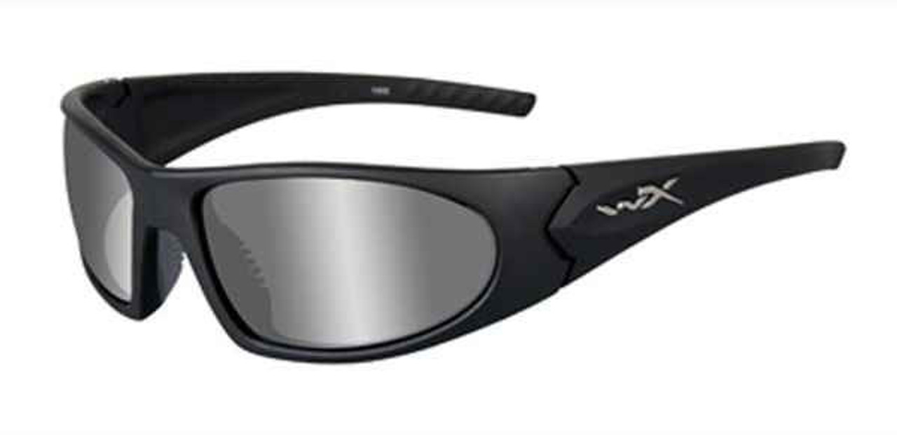 Wiley X Zen Poliarized Silver Flash Smoke Grey Lens Matte Black Frame