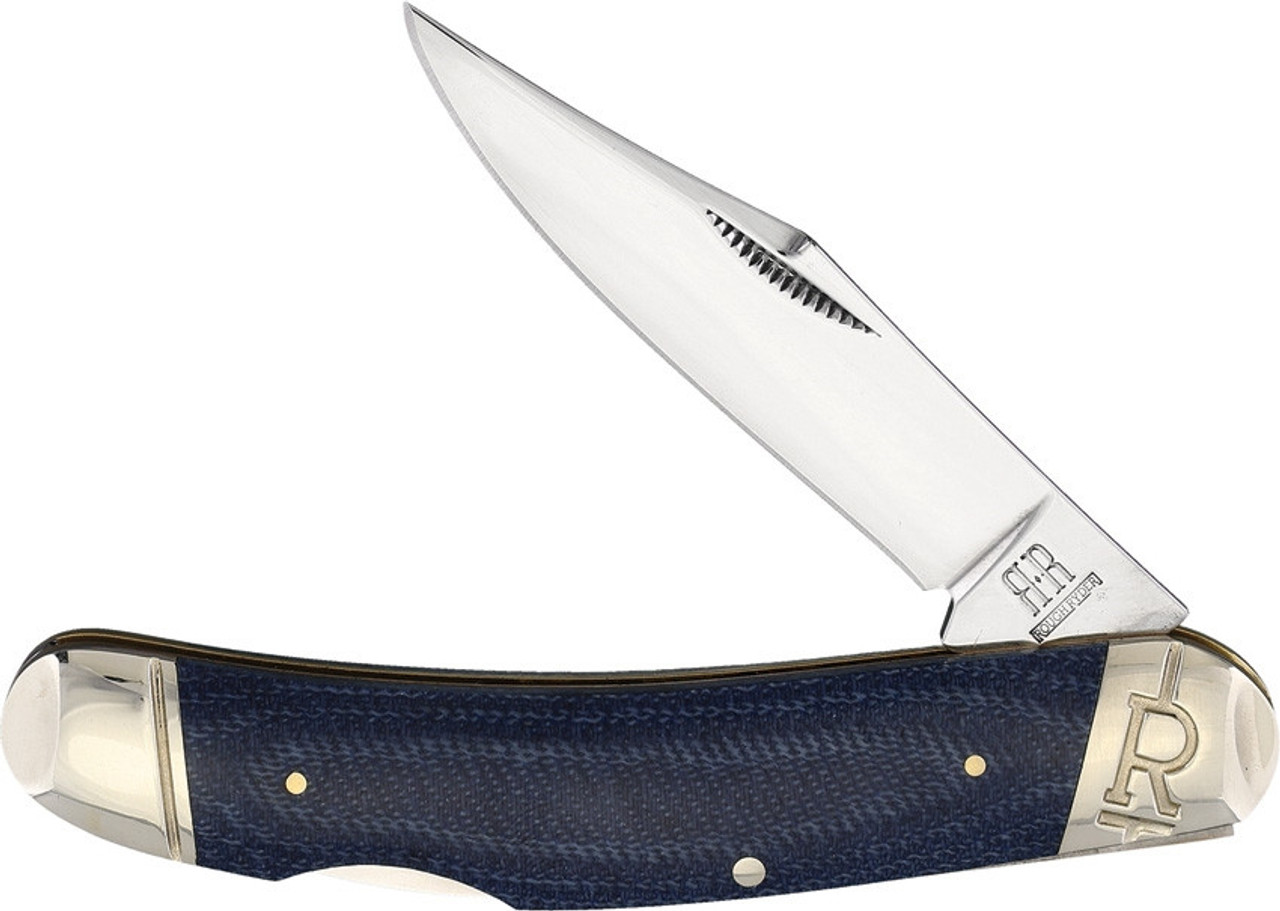 Rough Ryder Sowbelly Lockback - Denim Micarta (3" SS) RR2183