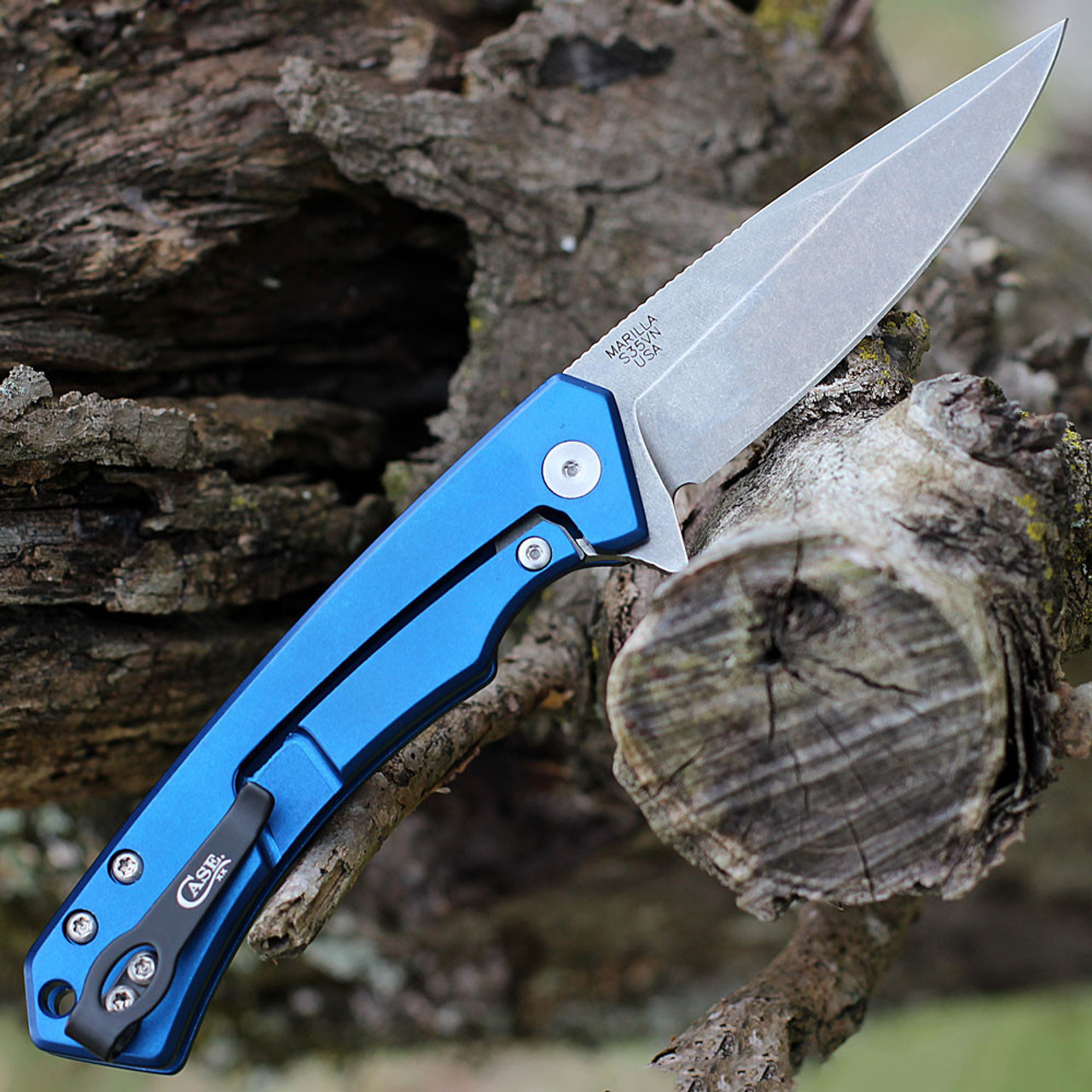 Case Marilla Modern EDC - Blue Alum. / Black G-10 (3.4" S35VN SW) 25882