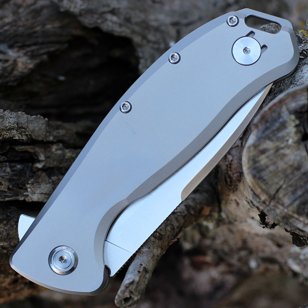 PMP Knives Big Boy Flipper | Gray Titanium | Knifeworks