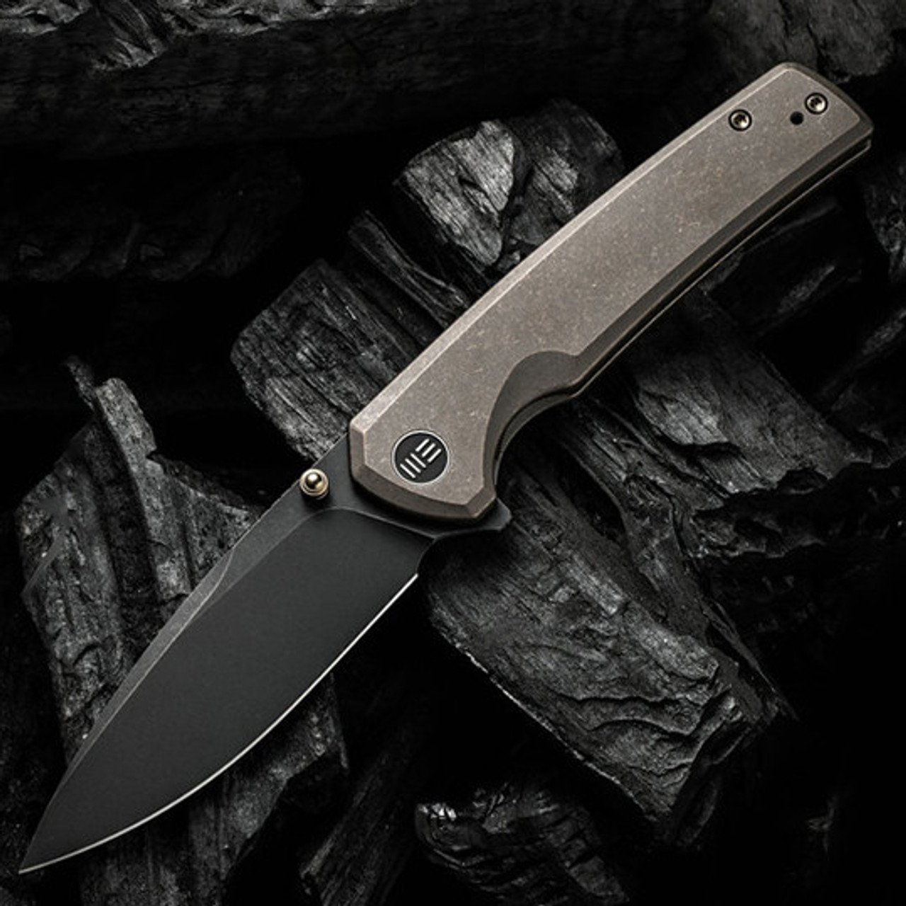 WE Knife Subjugator -Bronze Ti (3.5" CPM 20CV Blk SW) WE21014C-4