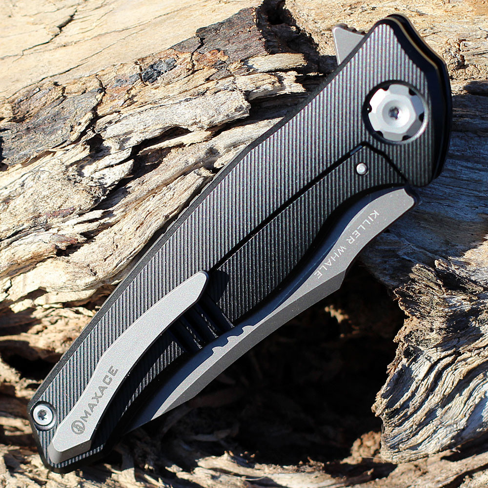 Maxace Killer Whale 2.0 | MKW201 Black Titanium | Knifeworks