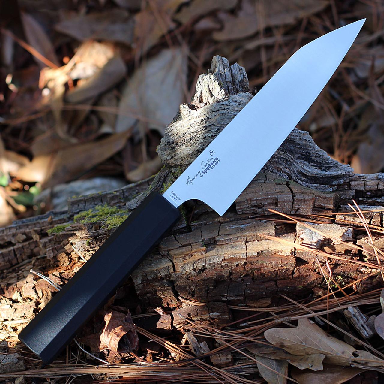 SPYDERCO Funayuki Kitchen Knife K16PBK CTS BD1N Steel Black Polypropylene  Pocket Knives 