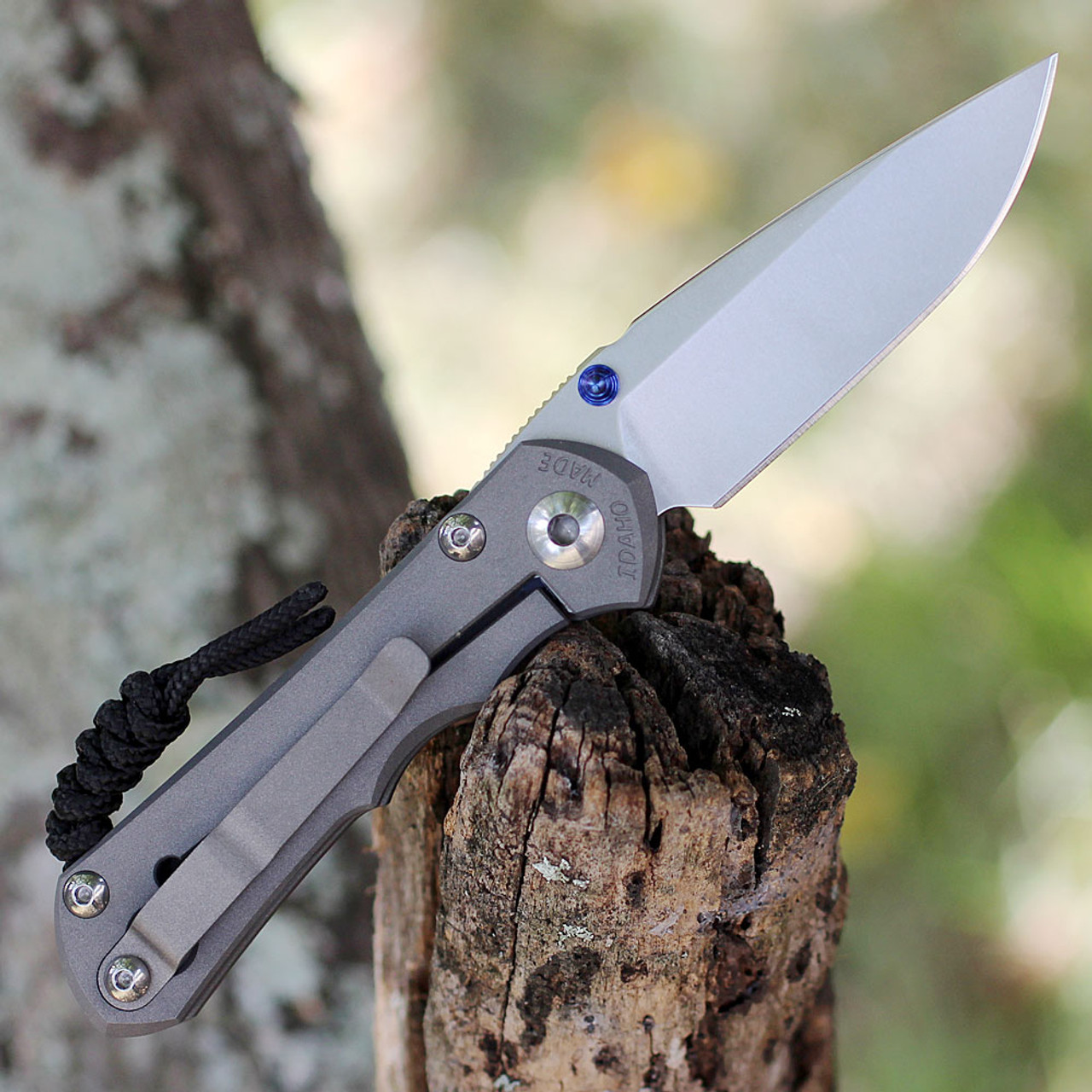 Chris Reeve Small Inkosi, 2.75" CPM S45VN Stonewashed Drop Point Blade (SIN-1000)