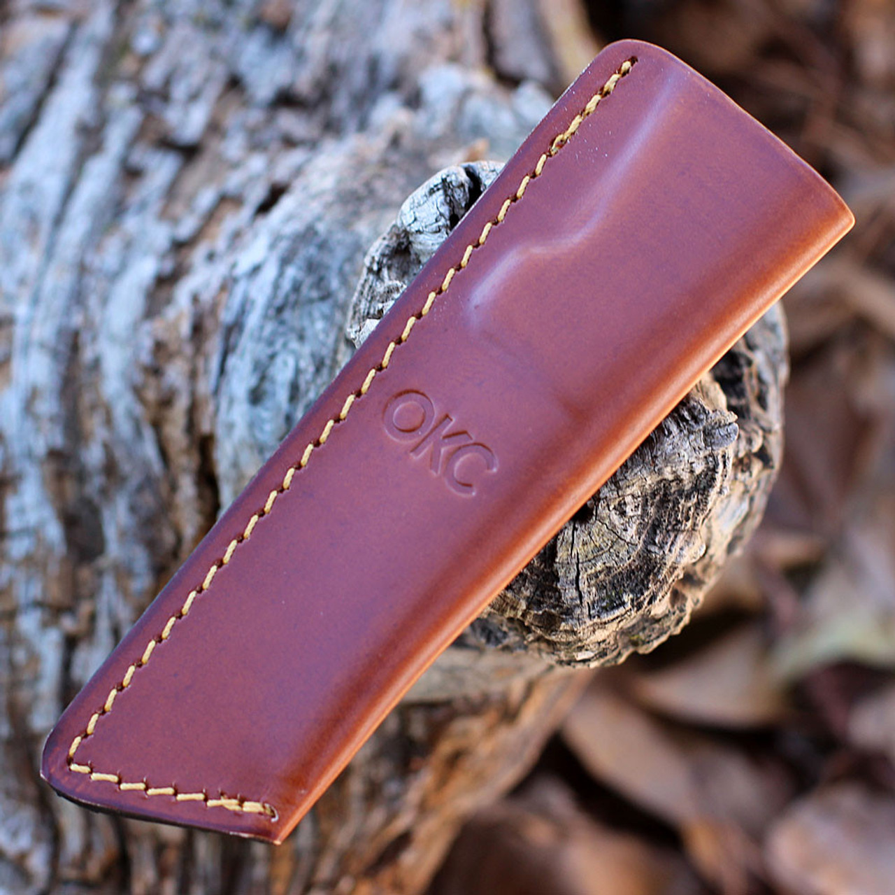 Ontario Rat-3 Caper - Tan Micarta (3.0" Blk Carbon Steel) 8663