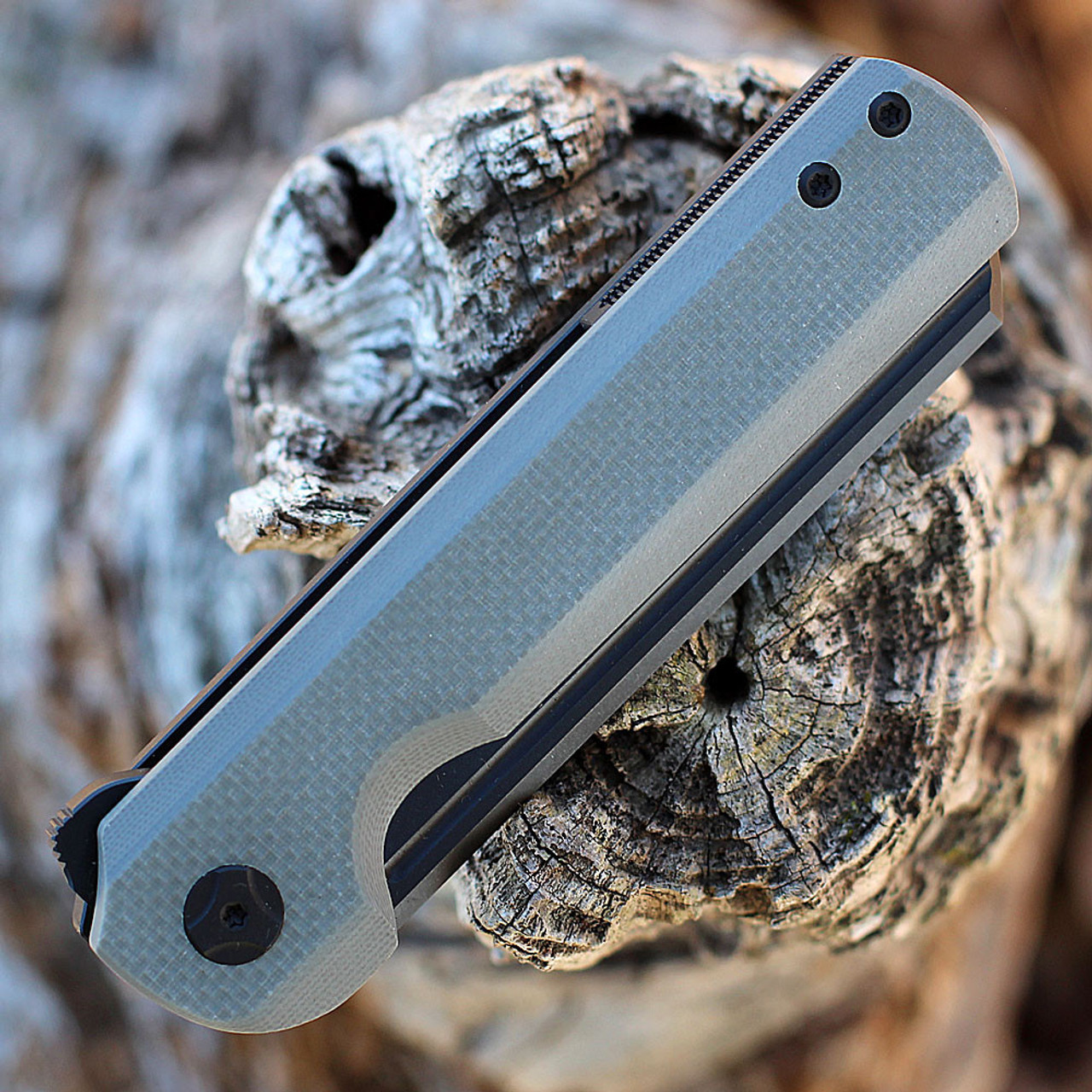 Arcform Darcform Slimfoot Folding -  Blk Ti / Gray G10 (3.5" M390 Blk)