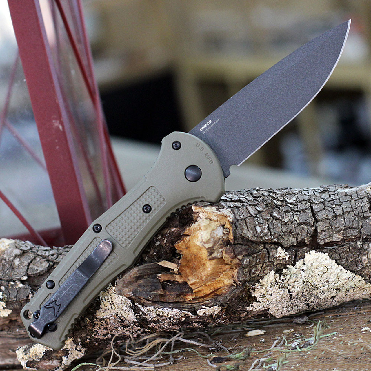 CPM-D2 tool steel Cobalt Black plain edge Drop Point blade