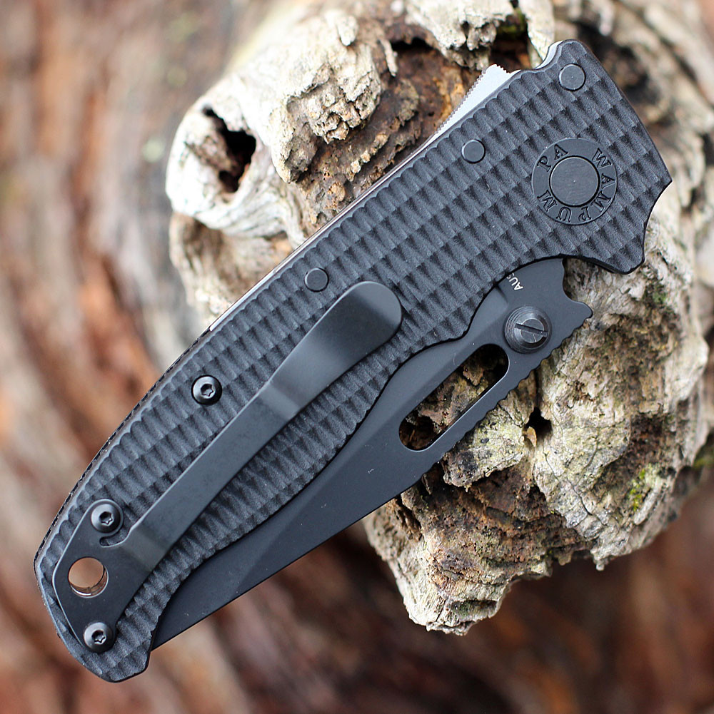 Demko AD20.5 Shark Lock | Black Clip Point - Knifeworks