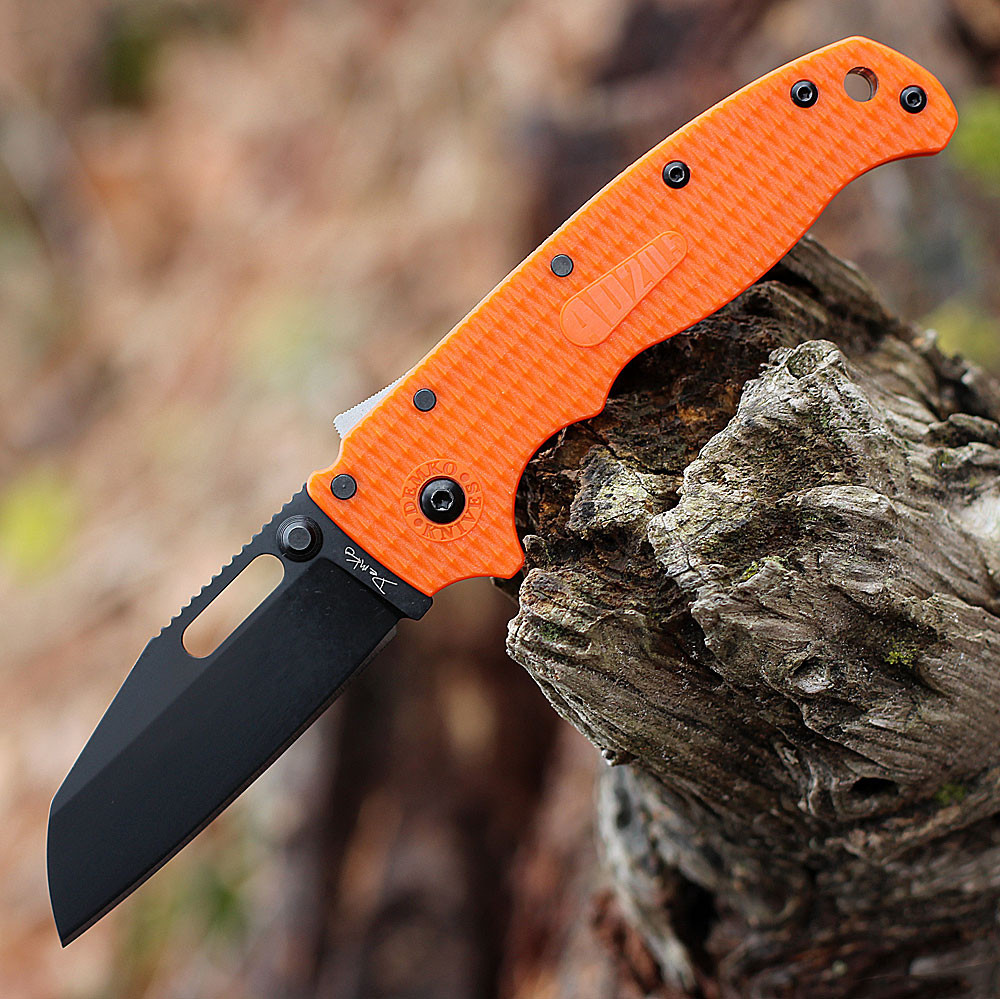 Demko AD20.5 Shark Lock | Orange Shark Foot - Knifeworks