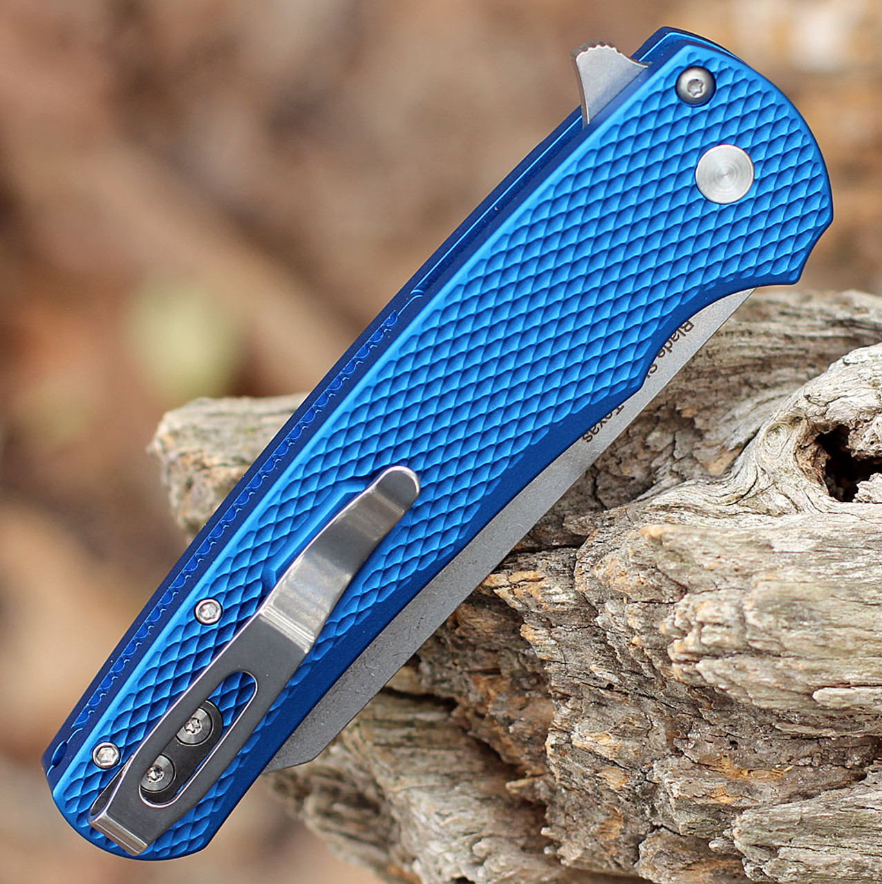Pro-Tech Malibu "Blade Show Texas" Blue Textured (3.3" SW Reverse Tanto) 5205-BLUE