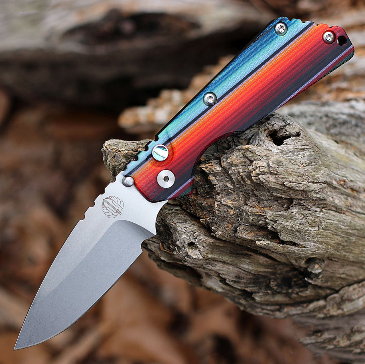 Pro-Tech + Strider SnG "Maker's Choice" Automatic Mexican Blanket Micarta