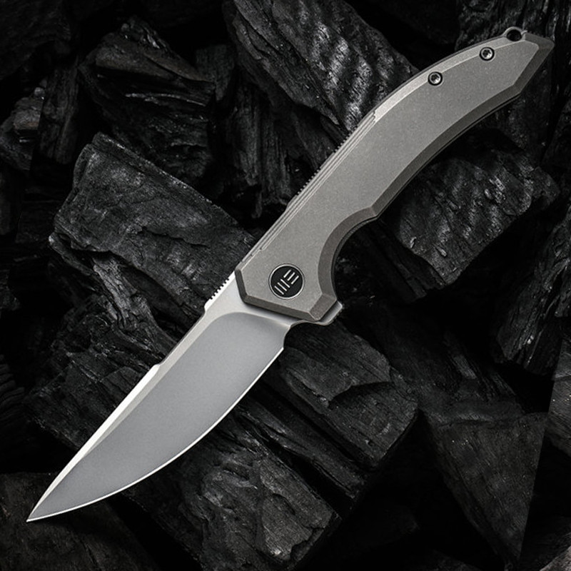WE Knife Quixotic 20CV Gray Titanium Frame Lock WE21016-1
