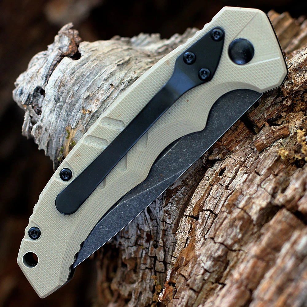 Boker Plus Intention II Automatic Coyote G-10 (3.2" D2 Blk SW) 01BO483