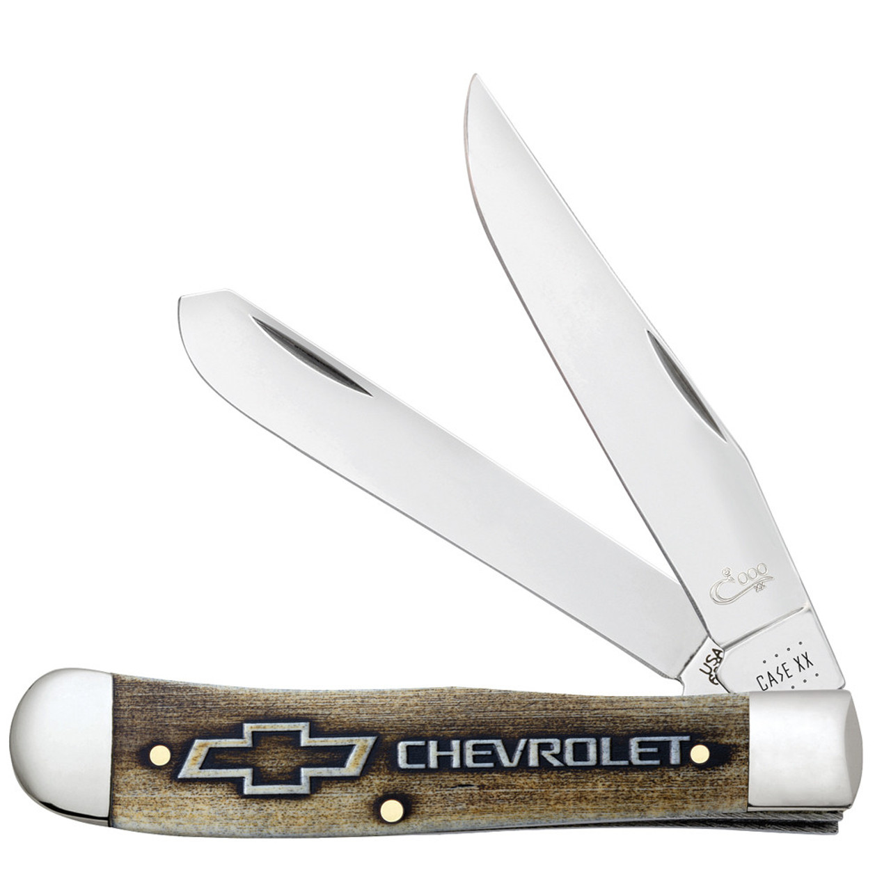 Case Trapper 33708 Chevrolet Embellished Natural Bone (6254 SS)