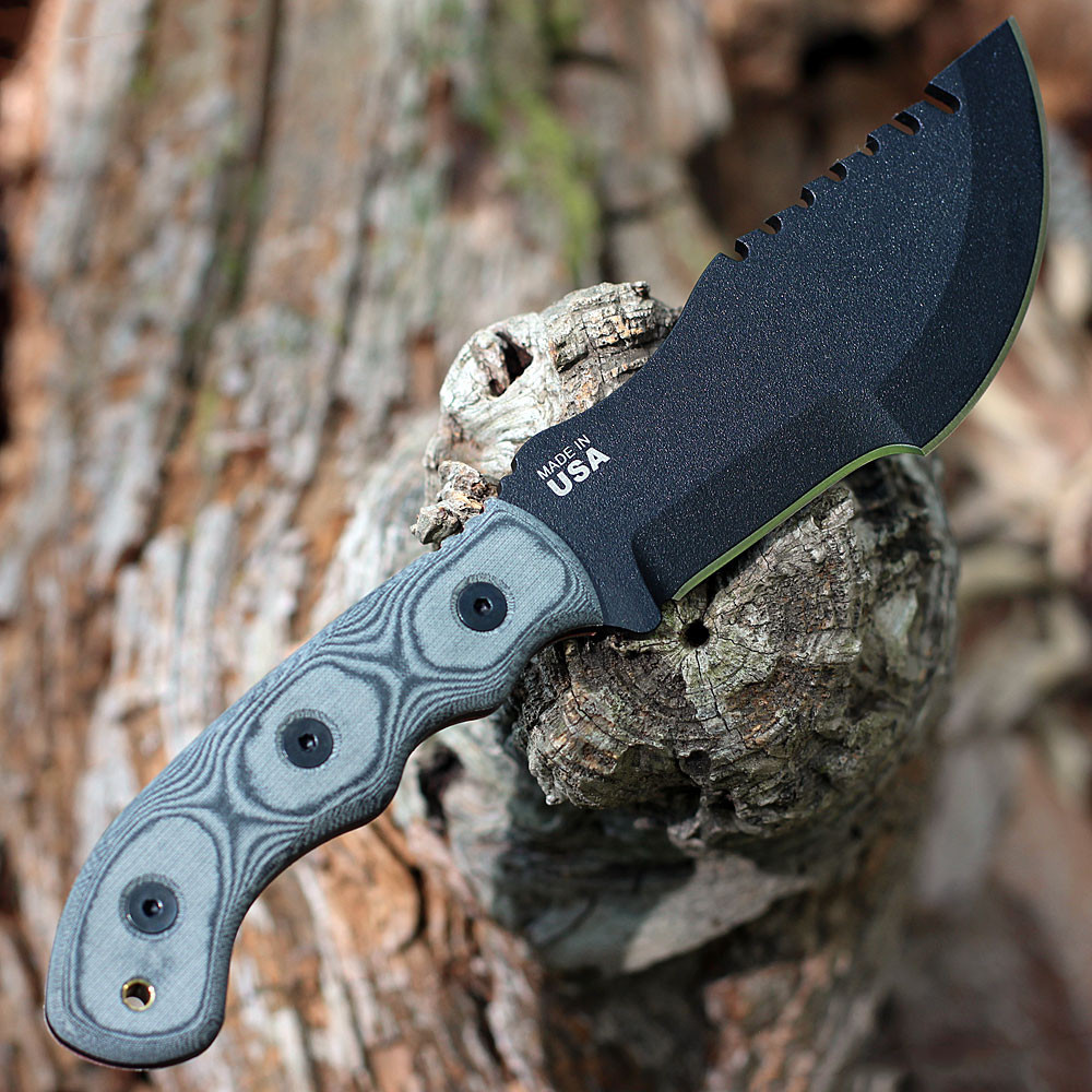TOPS Tom Brown Tracker 2 | Black Micarta 1095| Knifeworks