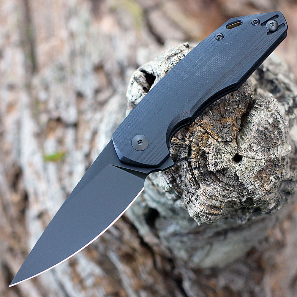 GiantMouse ACE Corta 3.1 in. M390 Blackout Black G10 | Knifeworks