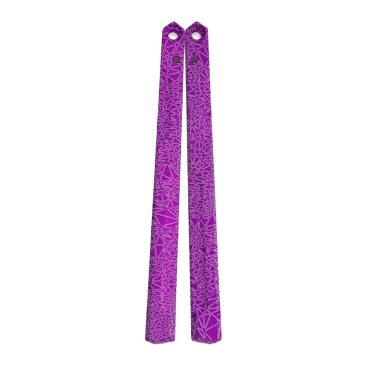 Flytanium Limited Edition "Shatter" Handles (Purple) - Kershaw Lucha Balisong