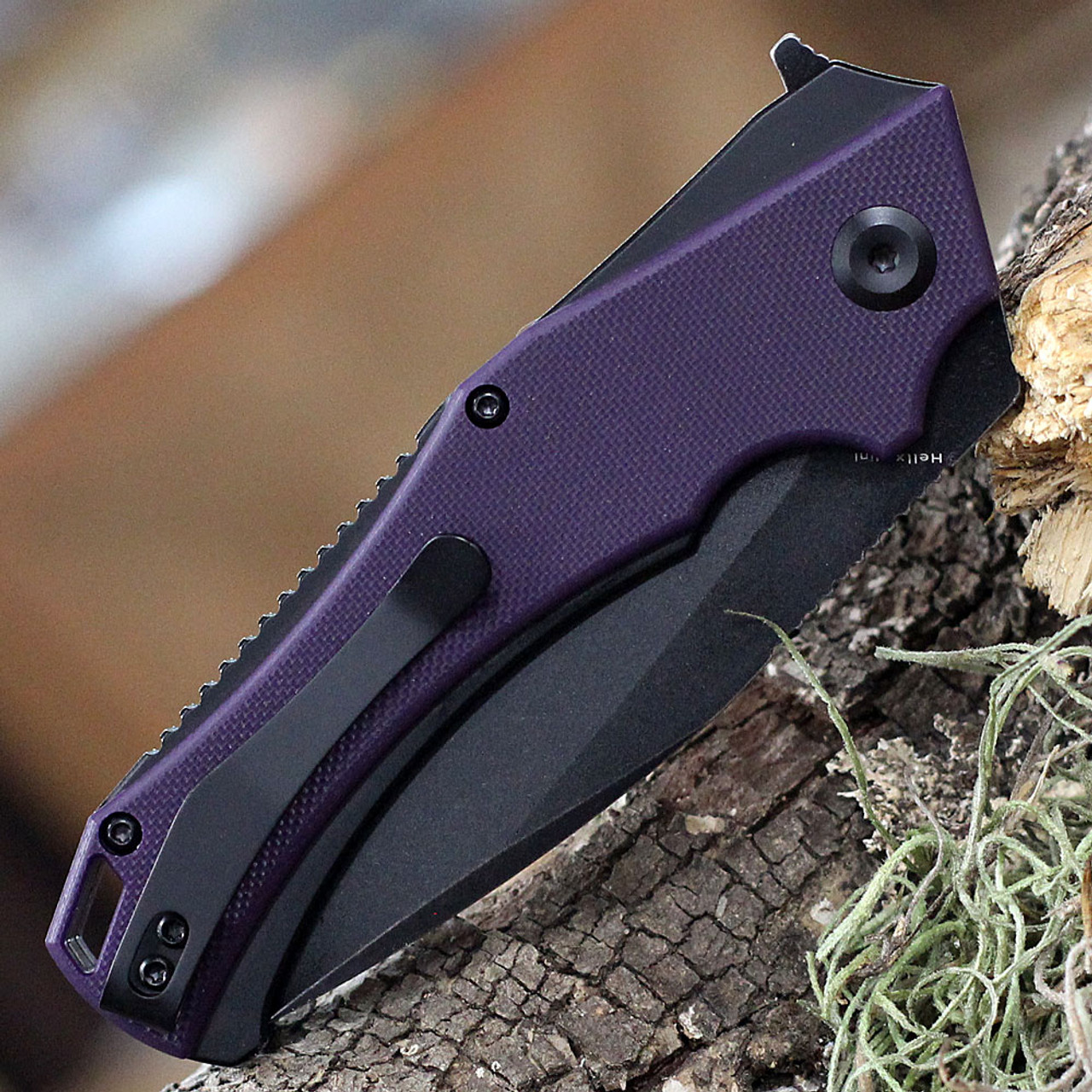 Kansept MINI Hellx | T2008A6 Purple G10 | Knifeworks