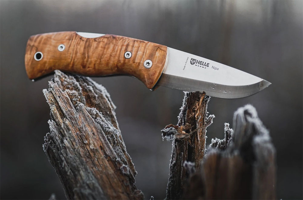 Helle Nipa 657| Curly Birch - Knifeworks
