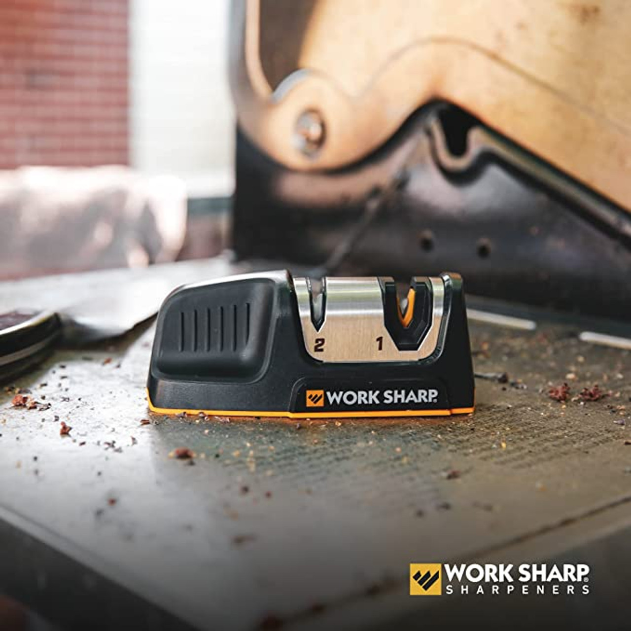 Work Sharp Compact Manual Kitchen Edge Knife Sharpener WSKTNKES