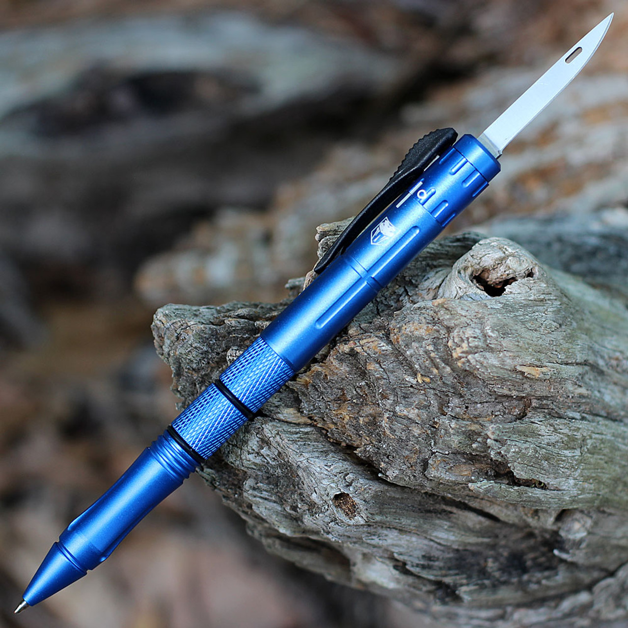 CobraTec Knives Blue OTF Pen Knife (Drop Point) BLUOTFPDNS