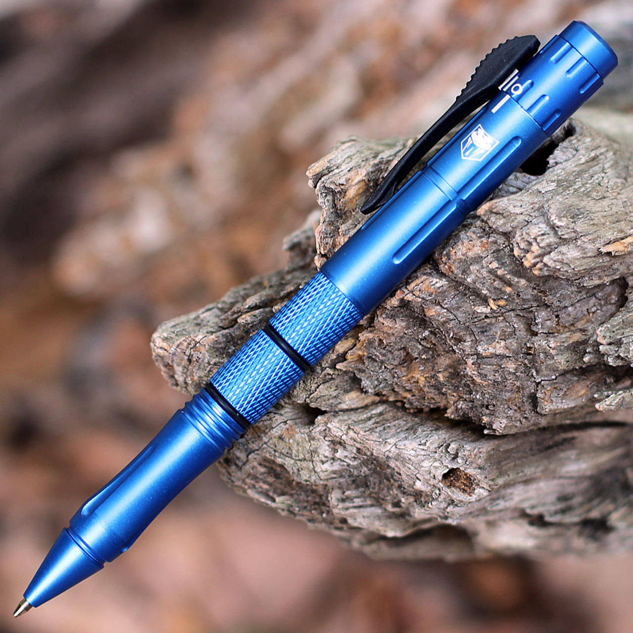 CobraTec Knives Blue OTF Pen Knife (Drop Point) BLUOTFPDNS