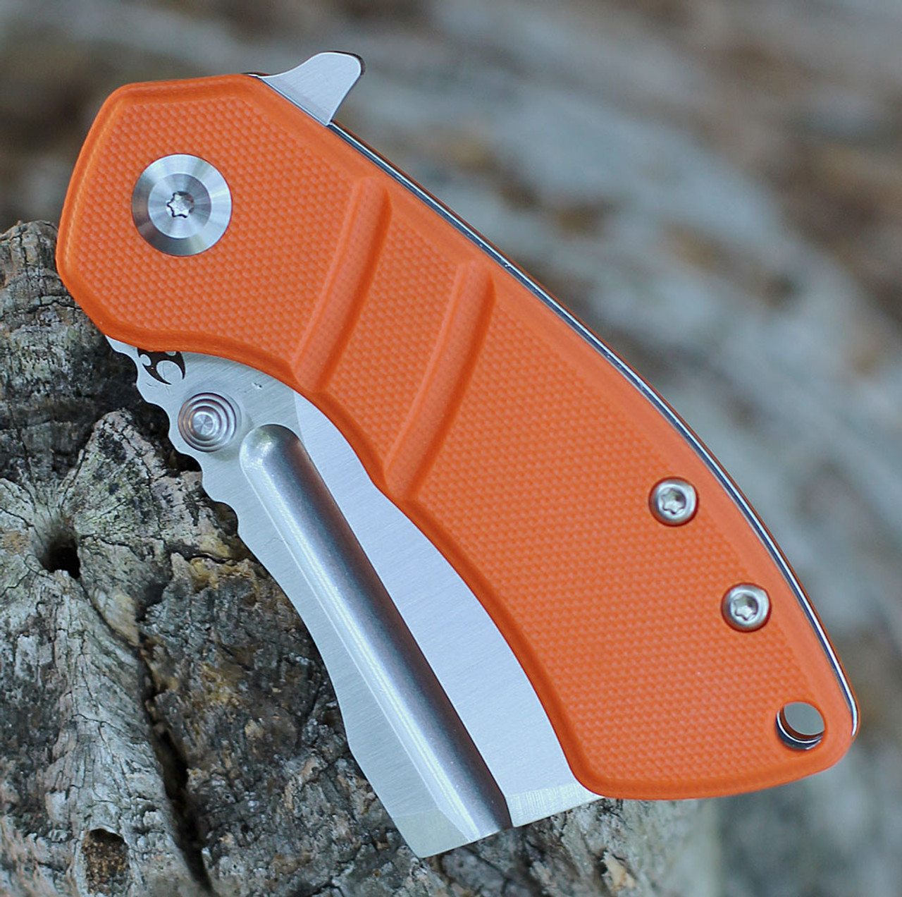 Kansept Korvid M Flipper - Orange G10 (2.45" Satin 154CM) T2030A6