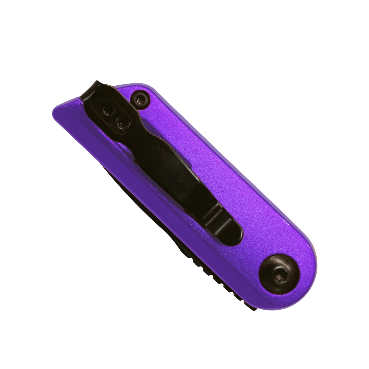 Bear Ops Bold Action XIV Button Lock Automatic Knife ( BC1400AIPLB) - 1.5" 14C28N Sadavick Stainless Steel Blade, Purple Stainless Handle