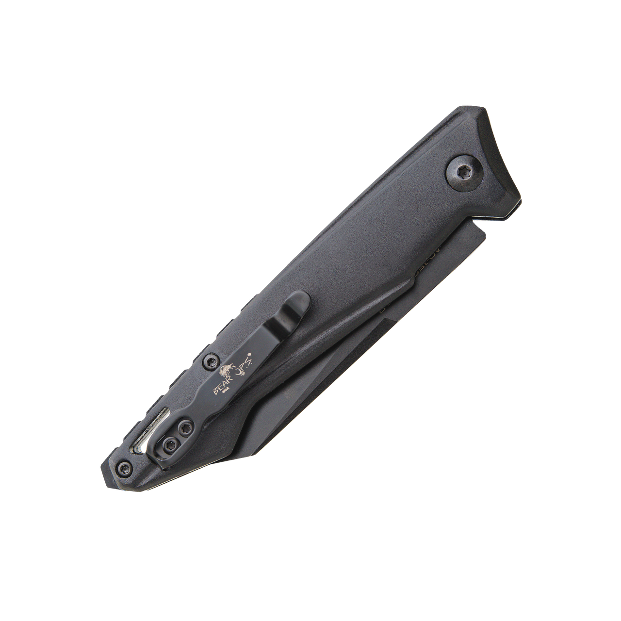 Bear Ops Bold Action XV Button Lock Automatic Knife ( BC1500AIBKB) - 3" 14C28N Sadavick Black Blade, Black Andinized Aluminum Handle