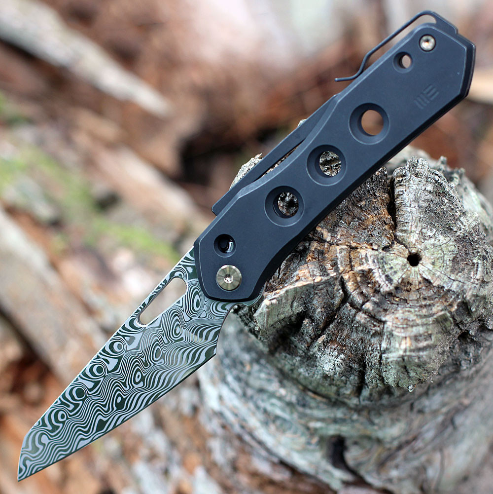 ラブルネッサンス　Fusion wave フュージョンウェーブ WE Knife Vision R Damasteel Superlock Black Titanium WE21031-DS1