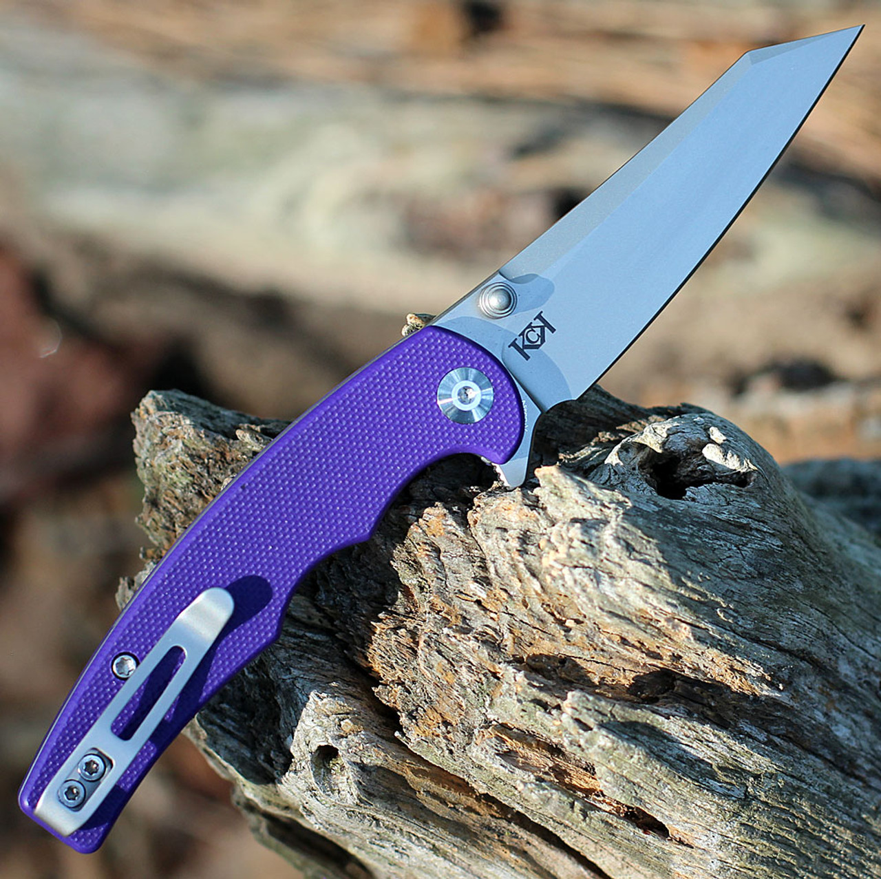 CIVIVI P87 Folder - Purple G-10 (2.90" Nitro-V Silver BB) C21043-2