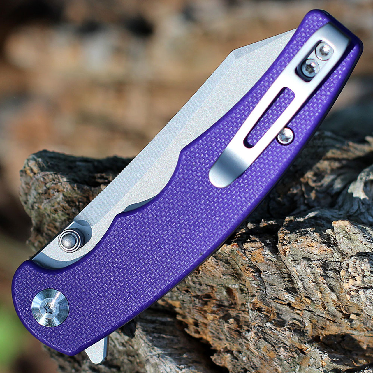 CIVIVI P87 Folder - Purple G-10 (2.90" Nitro-V Silver BB) C21043-2