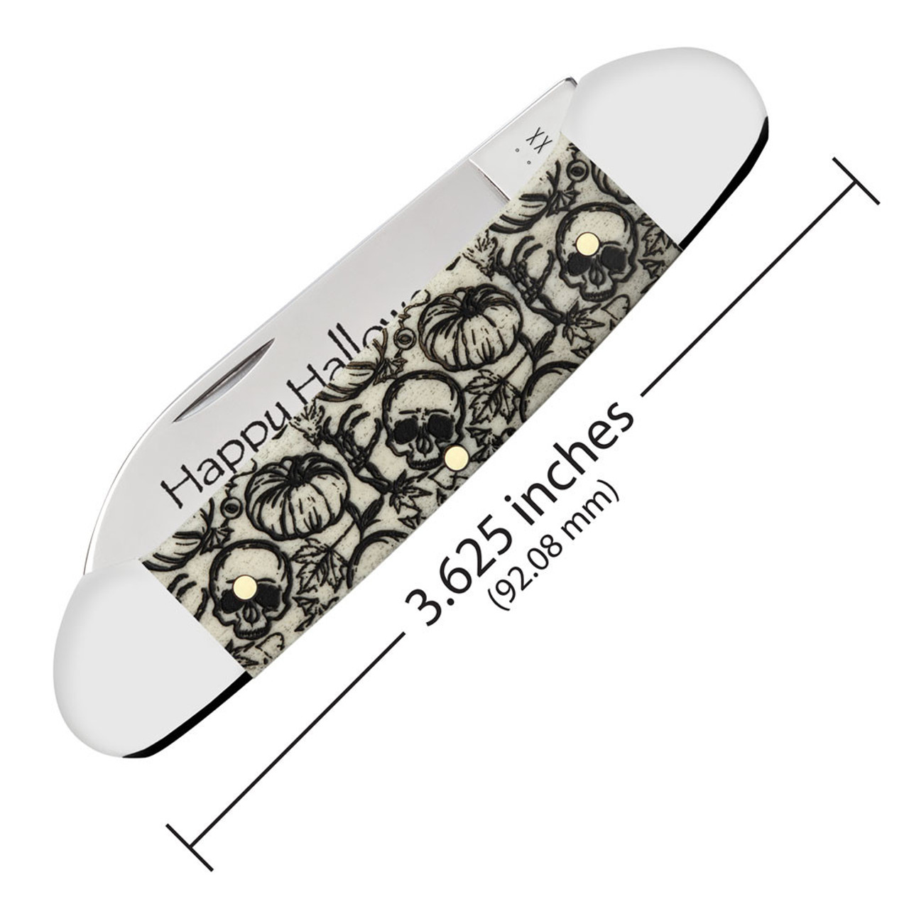 Case 2022 Holiday Halloween Canoe 10617 - Natural Bone Smooth  Handle (62131 SS)