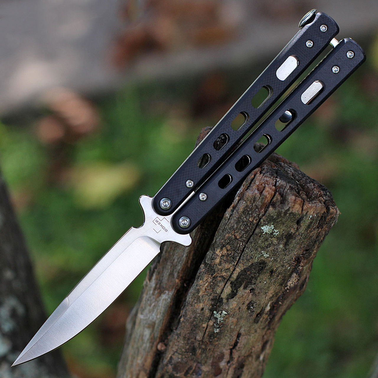 Boker Plus Balisong - Black G10 - D2 Steel - Butterfly Knife