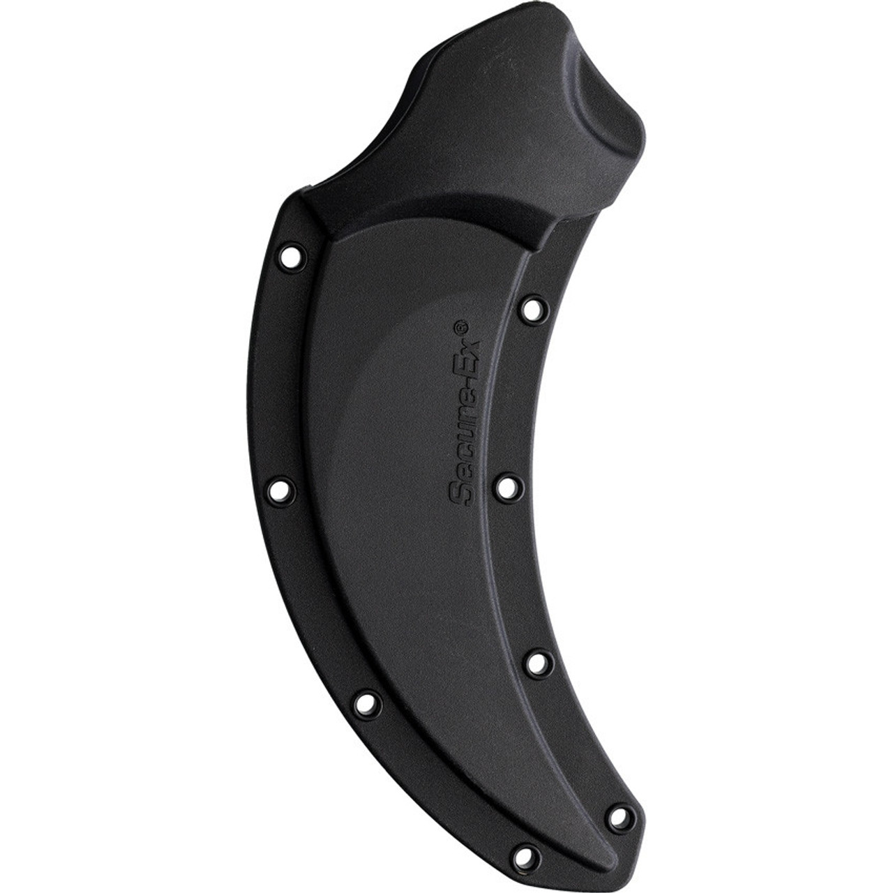 Cold Steel Steel Tiger Fixed Blade (CS49KSTDEBK) in Black AUS8A Karambit Plain Blade, Dark Earth Griv Ex Handle